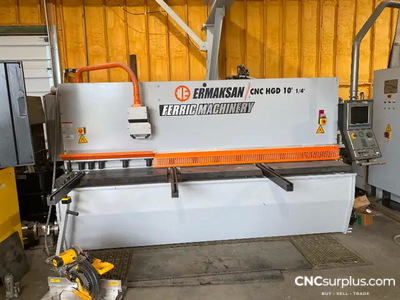 2016 ERMAKSAN CNCHGD 10' X 1/4" Power Squaring Shears (Inch) | CNCsurplus, A Div. of Comtex Leasing Corp.