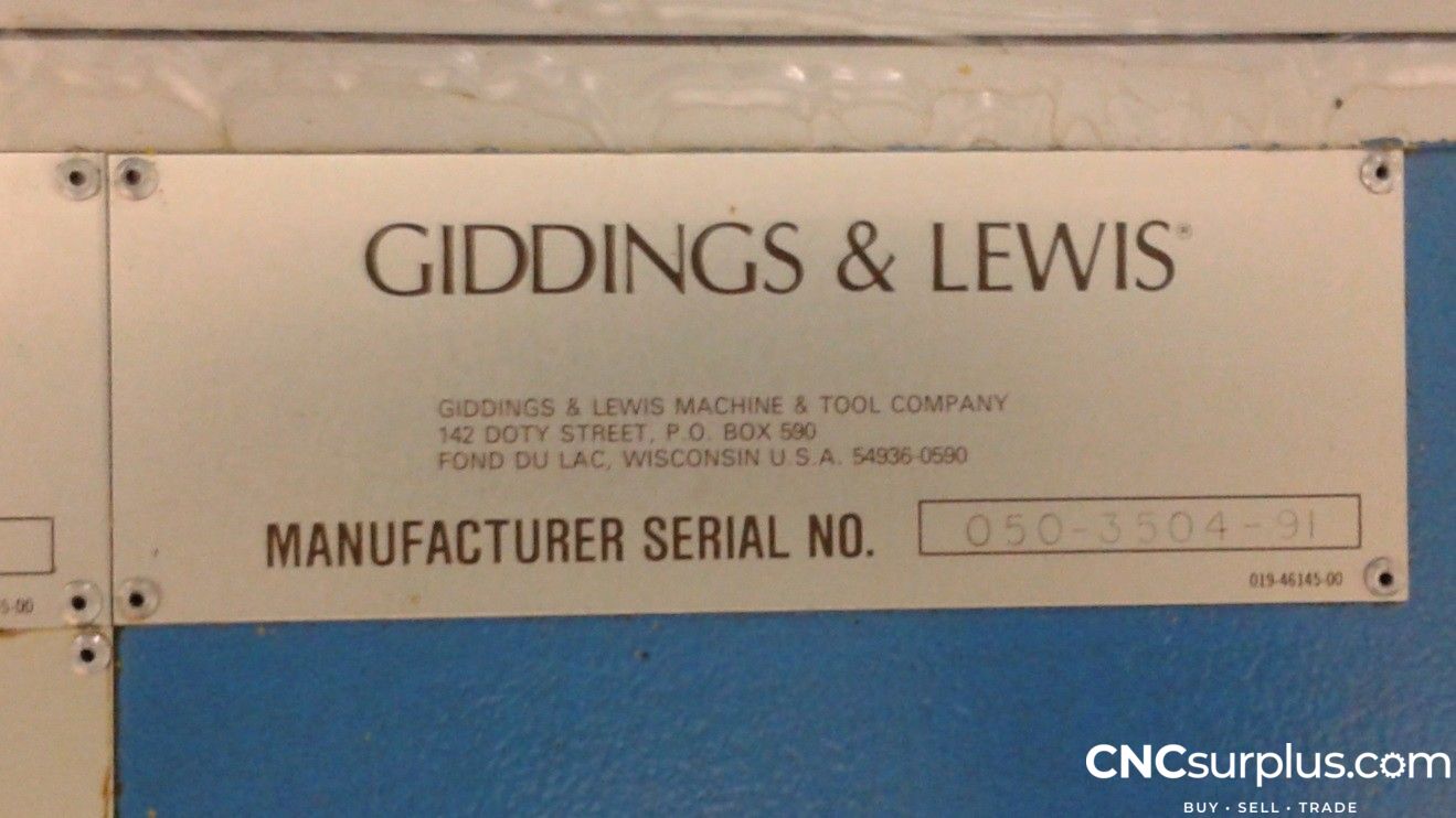 1991 GIDDINGS & LEWIS MC70 Horizontal Table Type Boring Mills | CNCsurplus, A Div. of Comtex Leasing Corp.