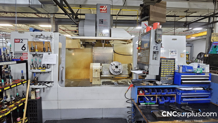2009 HAAS VF-6/40TR Vertical Machining Centers (5-Axis or More) | CNCsurplus, A Div. of Comtex Leasing Corp.