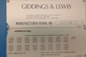 1991 GIDDINGS & LEWIS MC70 Horizontal Table Type Boring Mills | CNCsurplus, A Div. of Comtex Leasing Corp. (14)